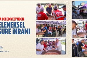 Bafra Belediyesi'nden Geleneksel Aşure İkramı 